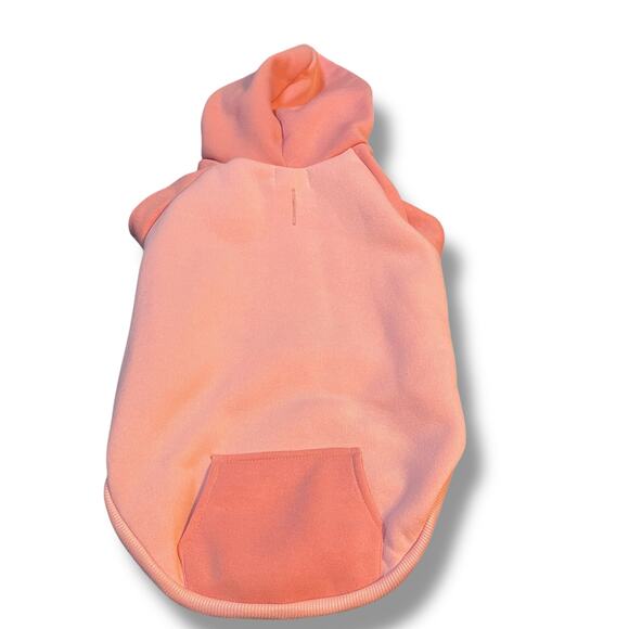 Novogratz Dog Sweater Medium Hood Jacket Coat Pup Fleece Hoodie Hook Loop Pink - Picture 14 of 15